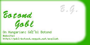 botond gobl business card
